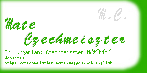 mate czechmeiszter business card